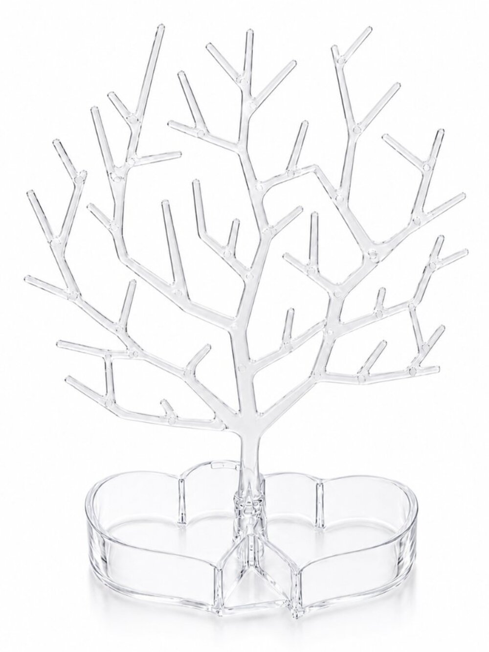 Jewelry Tree Tray Clear for rings, earrings, bracelets, necklaces & small items